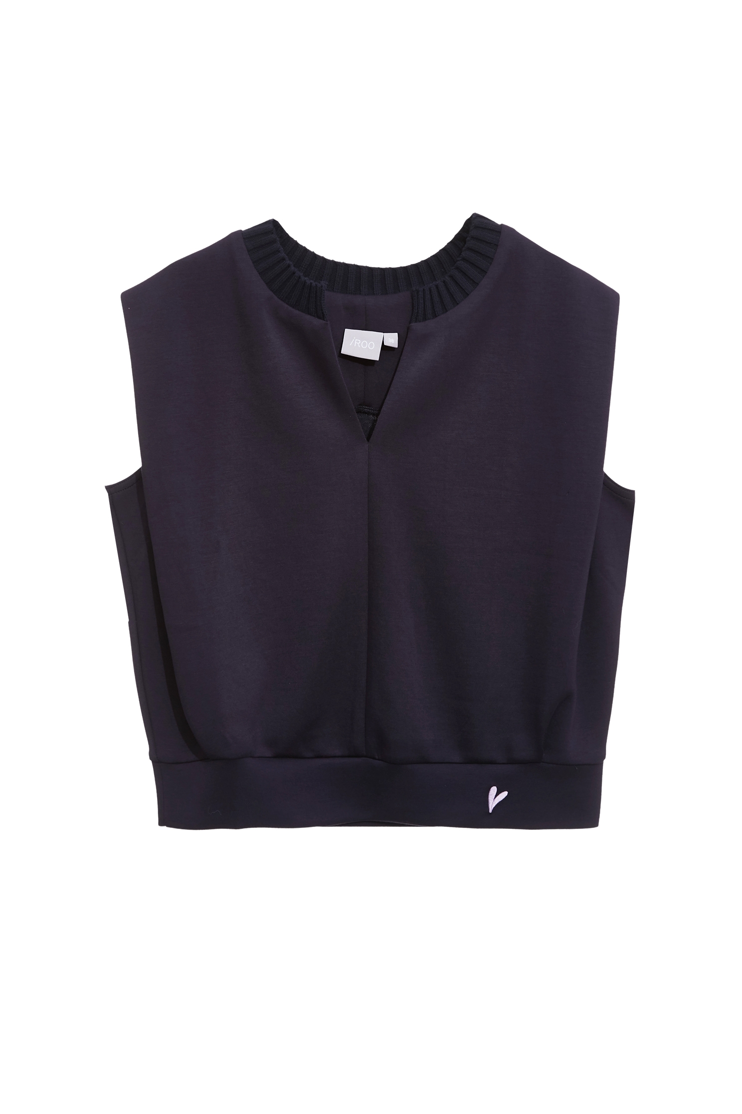 復古藍休閒風上衣復古藍休閒風上衣,V領上衣,V領背心,一般背心,一般背心馬甲,上衣,刺繡,時髦成套搭配,無袖背心,秋冬穿搭,背心,輕奢度假,輕奢渡假