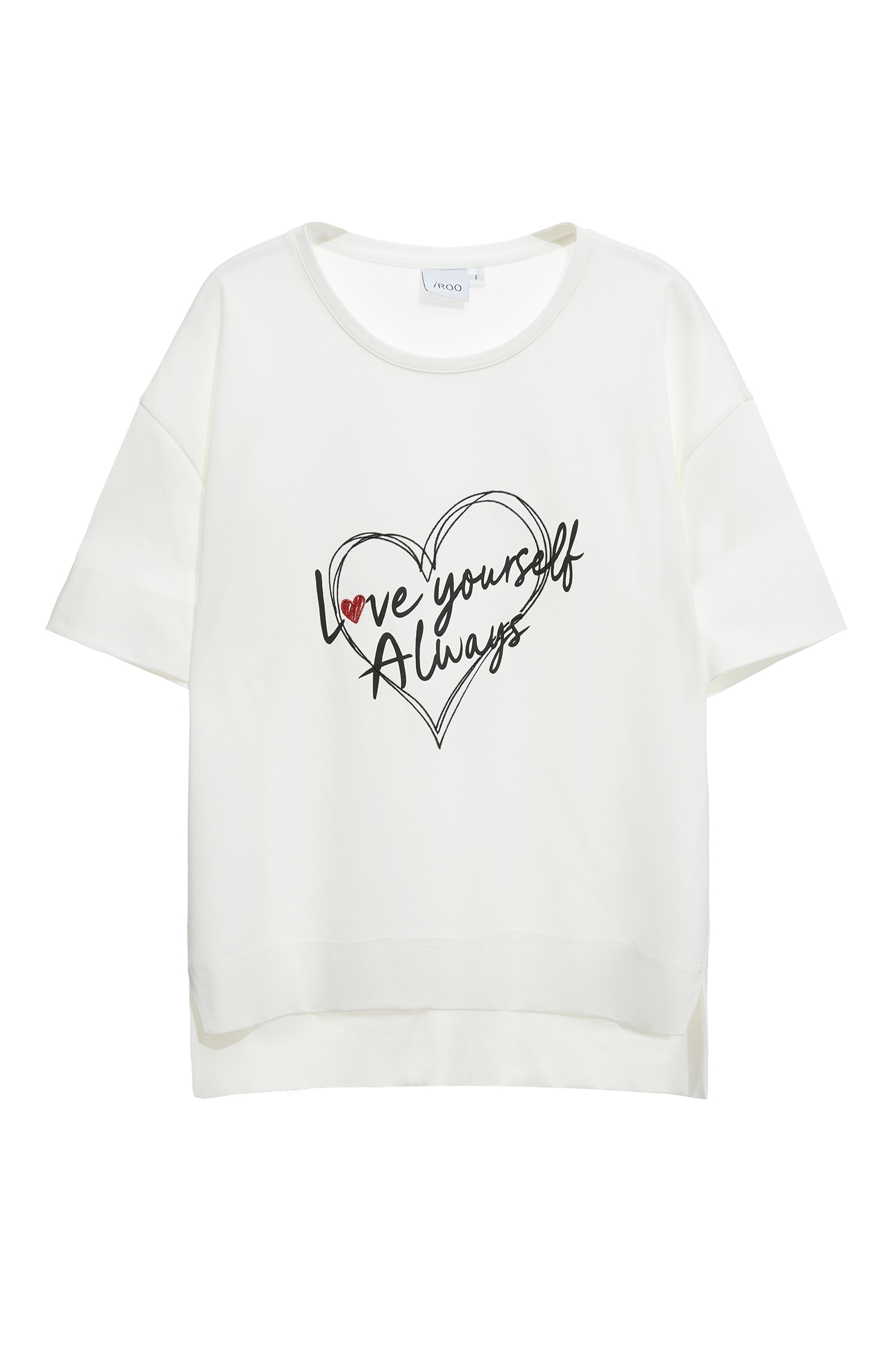 愛自己標語印花寬版上衣愛自己標語印花寬版上衣,上衣,刺繡,春夏穿搭,白色上衣,黑色上衣