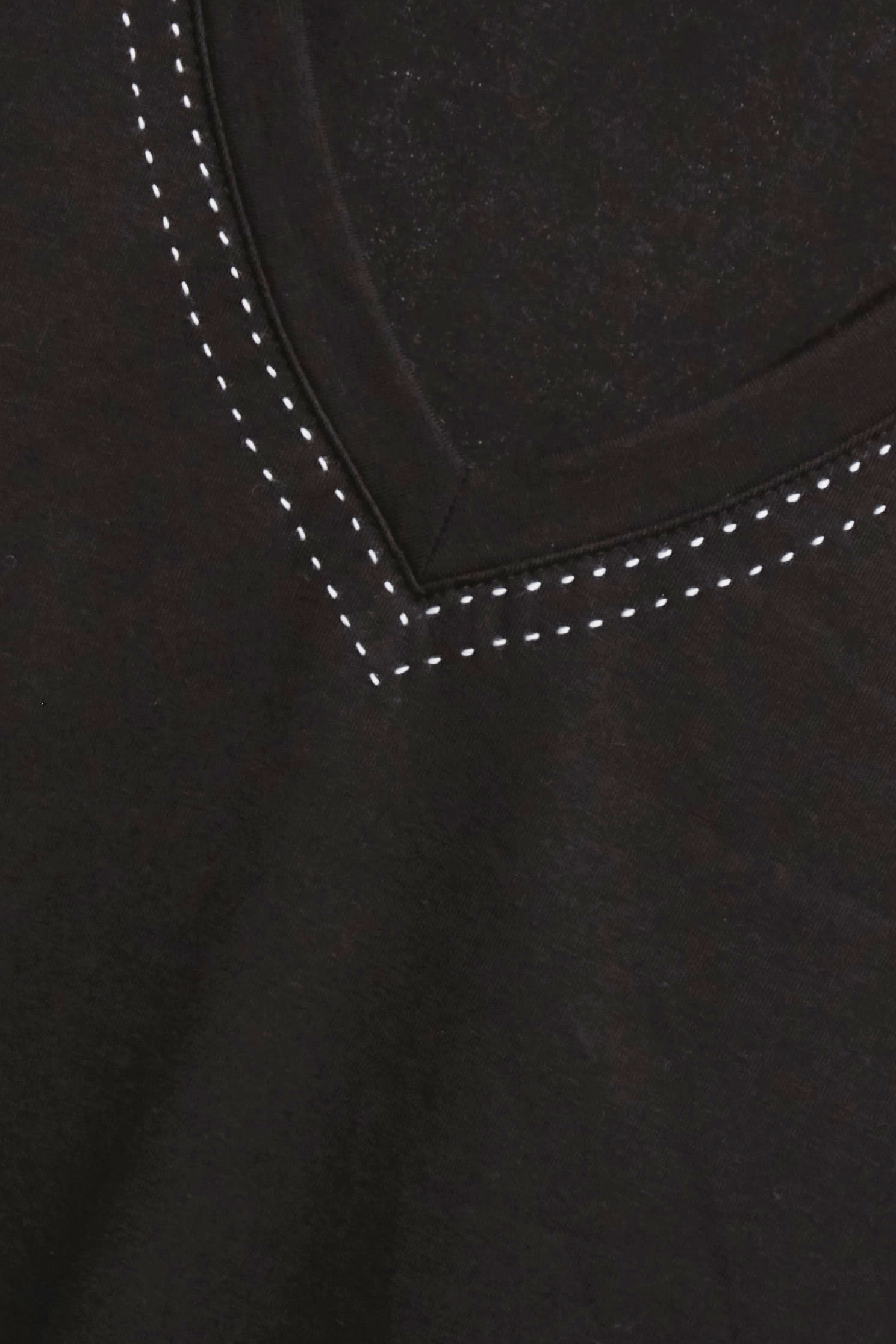 極簡合身鑲色邊T恤上衣極簡合身鑲色邊T恤上衣,T-Shirt,上衣,刺繡,春夏穿搭,黑色上衣