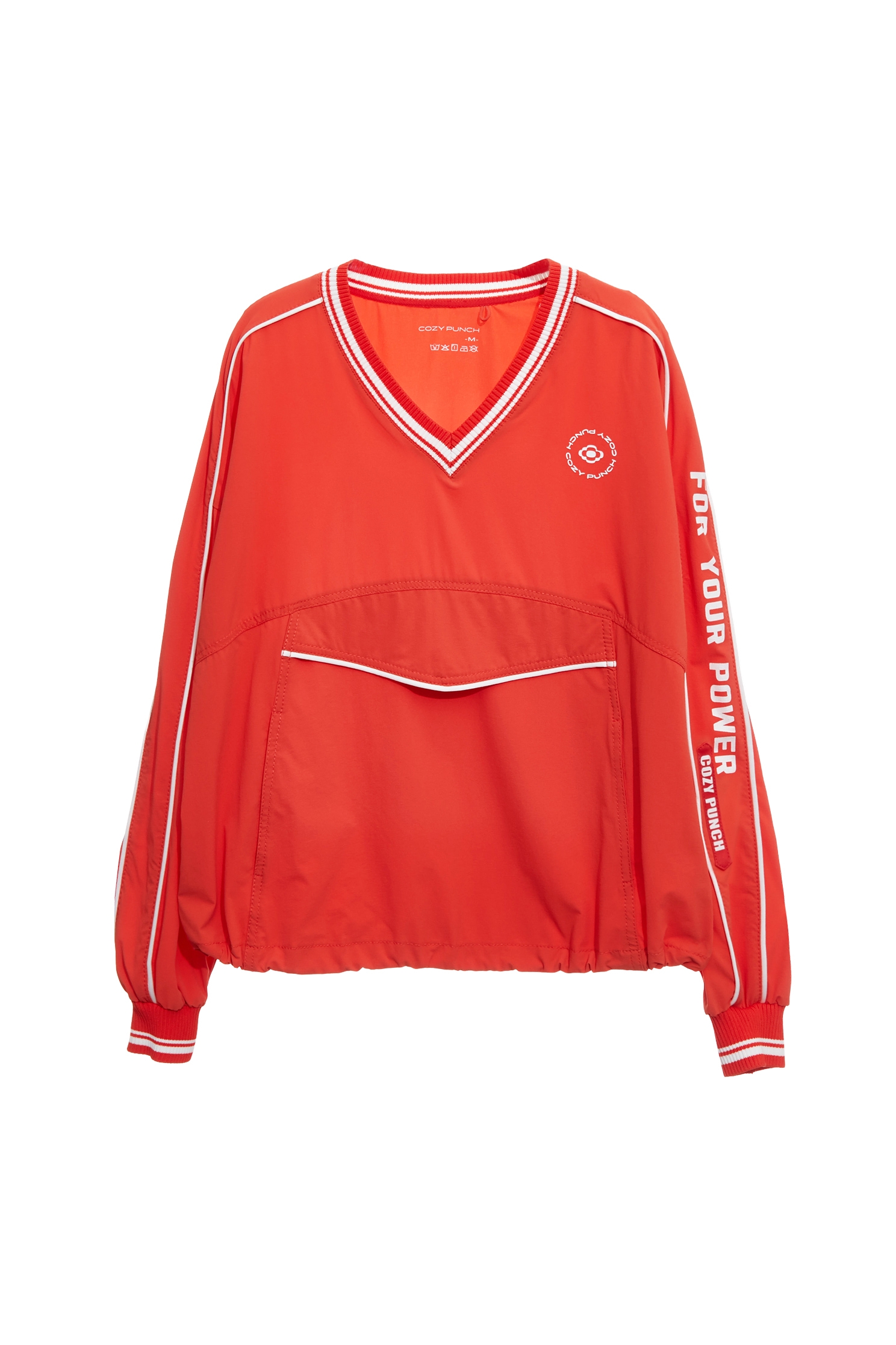 彩虹衣膠原蛋白V領撞色上衣彩虹衣膠原蛋白V領撞色上衣,上衣,春夏穿搭