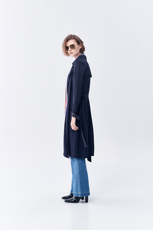 垂墜感風衣,一日穿搭