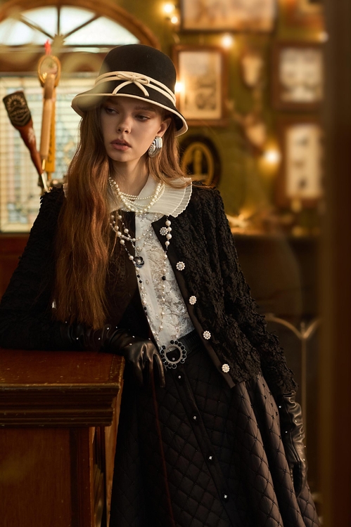 帶子紗式小香風短版外套,小香風外套