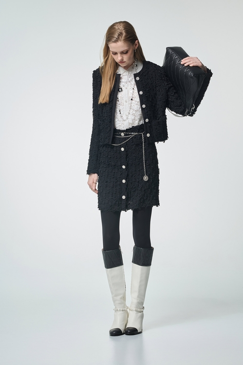 帶子紗式小香風短版外套,小香風外套