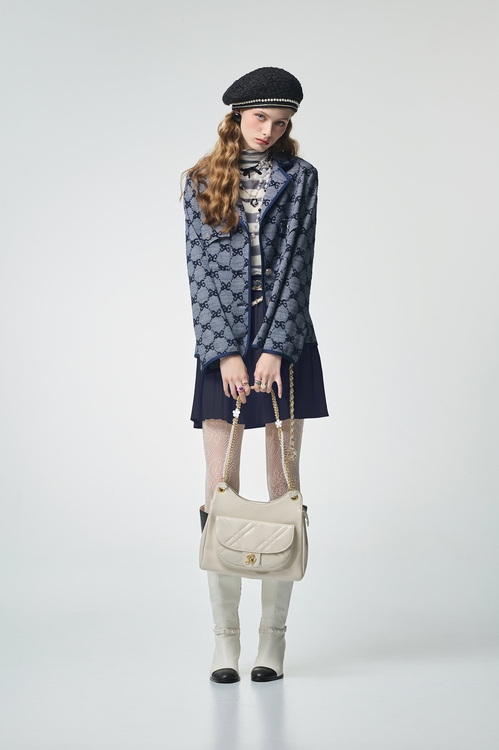 立體蝴蝶結紋理外套,西裝外套