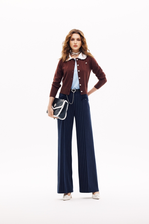 櫻桃巧克力色針織外套,針織外套