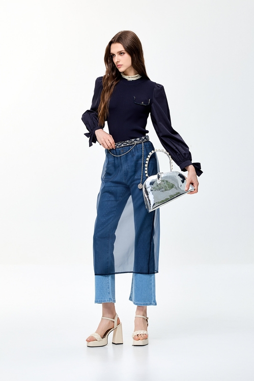 火山玻璃色兩件式短裙,窄裙