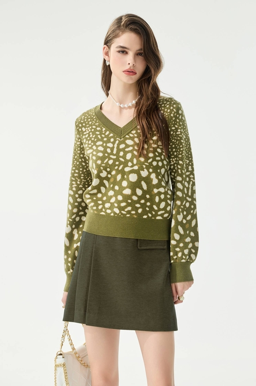 酸橙綠條絨短裙,短裙