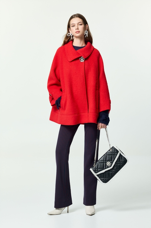 火焰色條紋喇叭長褲,喇叭褲