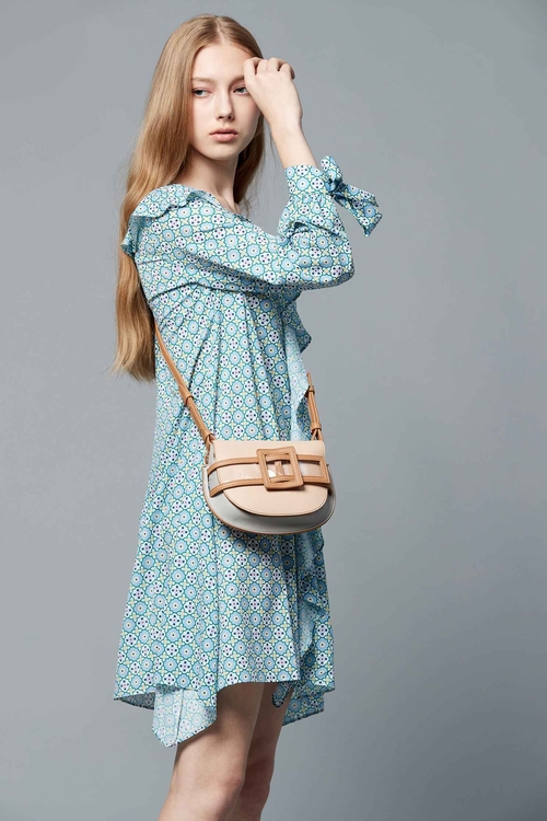 復古圓點洋裝,雪紡洋裝