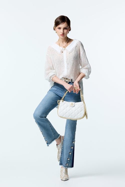 萬花筒圖騰刺繡上衣,繡花上衣