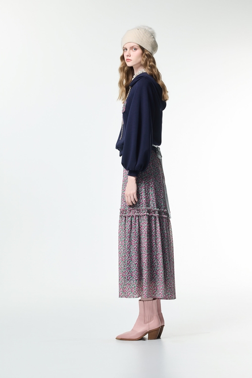 荷葉蝴蝶造型連帽上衣,帽T