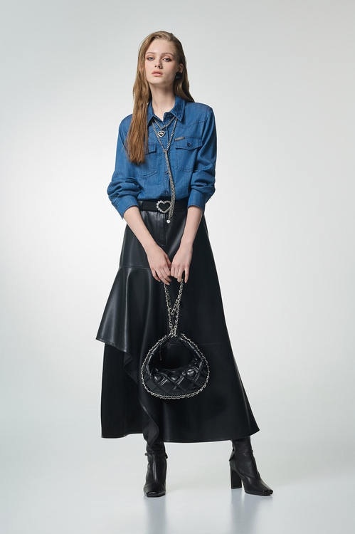 類天絲棉牛仔襯衫,襯衫