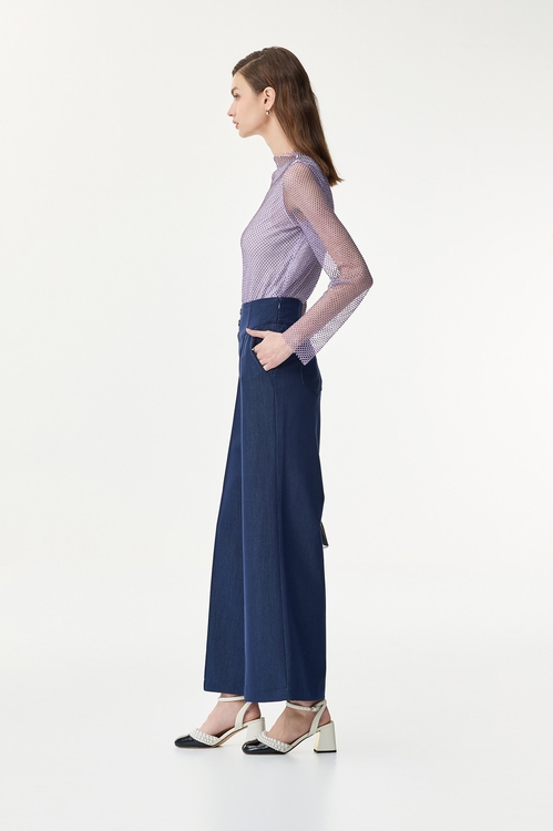 銀河丁香紫閃亮上衣,透膚上衣