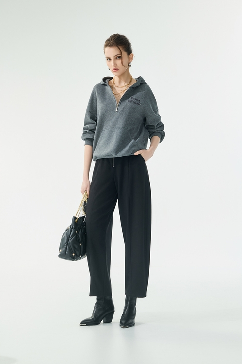 薄暮灰連帽衛衣式上衣,衛衣