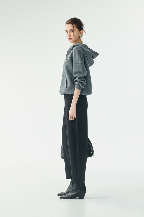 薄暮灰連帽衛衣式上衣,衛衣