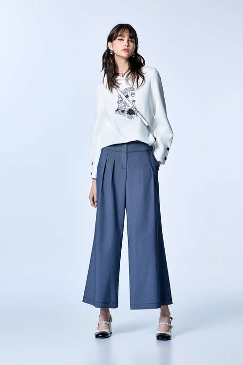 香榭街圖刺繡連帽上衣,帽T