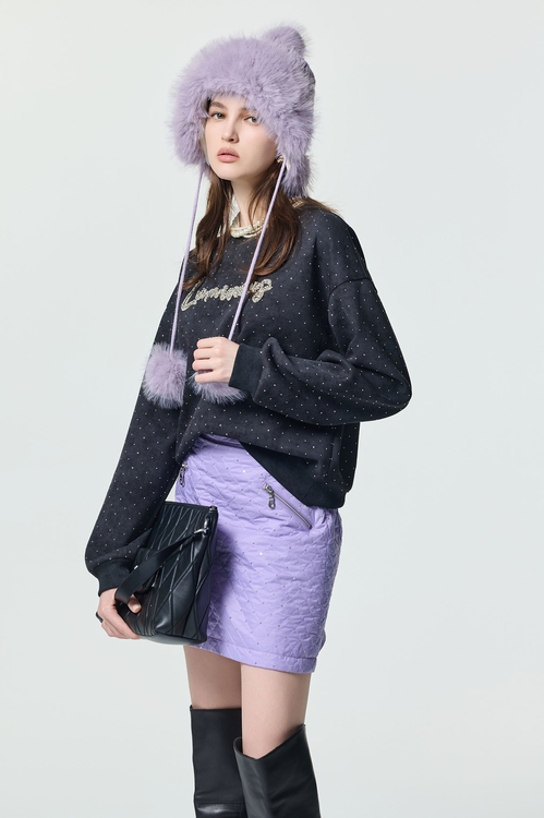 仿舊洗水閃光衛衣,衛衣