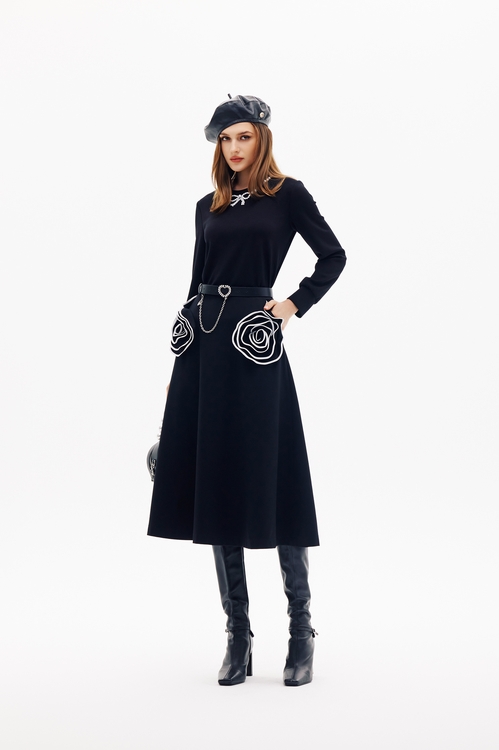 珍珠蝴蝶結縫飾單品上衣,人氣商品