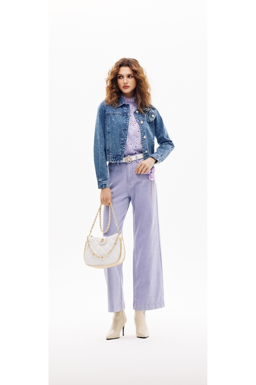 閃亮鑽飾牛仔外套,牛仔外套