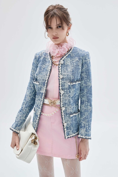 粉紅雪糕色牛仔短裙,牛仔裙