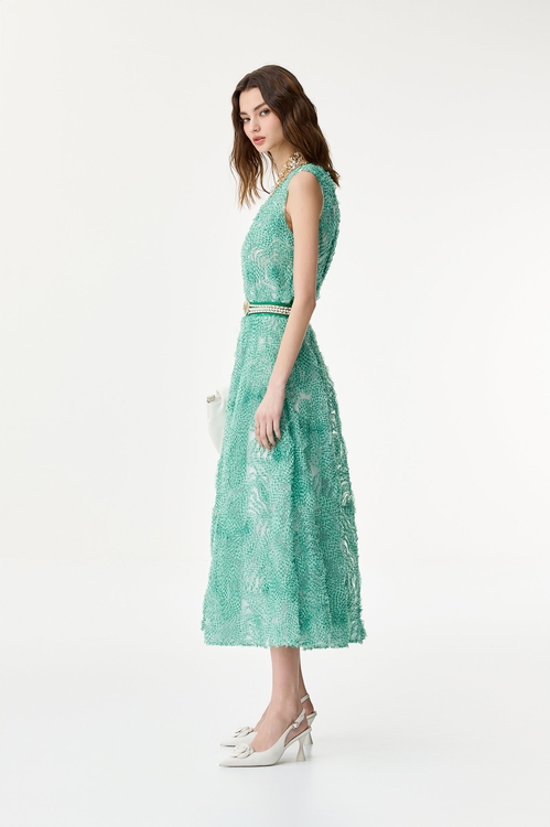 新葉綠格紋上衣,V領背心