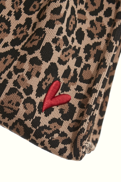 個性豹紋愛心針織手提包,,個性豹紋愛心針織手提包,側背包,春夏穿搭,珍珠,皮革,秋冬穿搭,針織