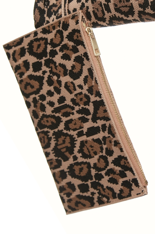 個性豹紋愛心針織手提包,,個性豹紋愛心針織手提包,側背包,春夏穿搭,珍珠,皮革,秋冬穿搭,針織