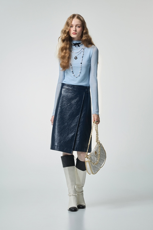 閃亮愛心單品上衣,高領上衣