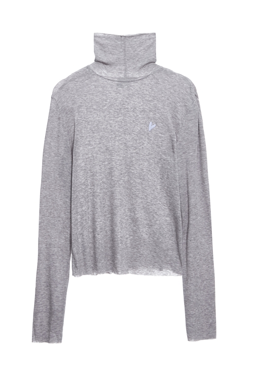 極簡天絲羊毛高領上衣,高領上衣