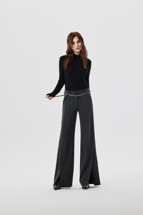 極簡天絲羊毛高領上衣,高領上衣