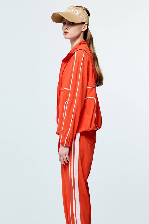 彩虹衣膠原蛋白線條設計外套,連帽外套