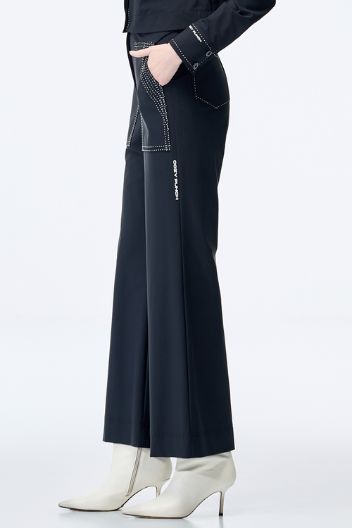 壓線顯瘦涼感超魔褲,長褲