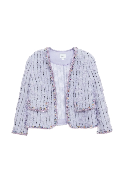 紫花西番蓮玫瑰造型外套