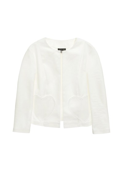 愛心口袋繡花外套