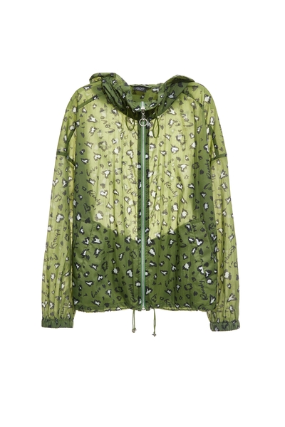 神秘綠豹紋印花外套