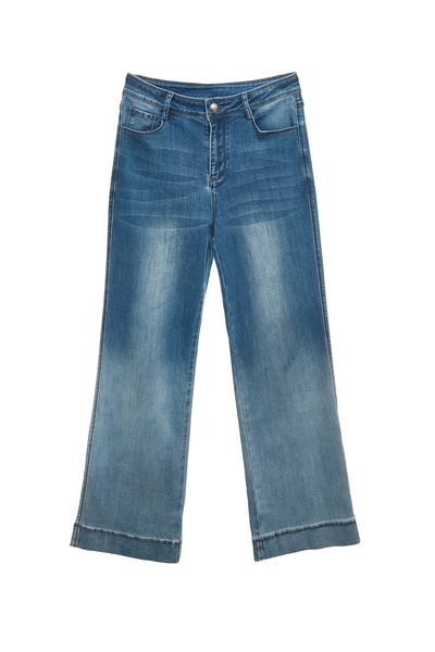 漸層淡白水洗牛仔褲