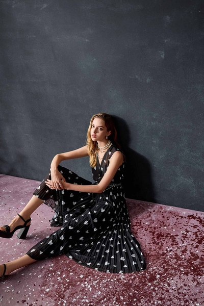 滿天心女神壓摺長洋裝