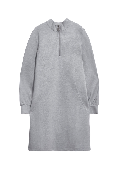 薄暮灰運動風格洋裝