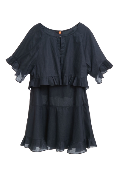 兩件式荷葉洋裝