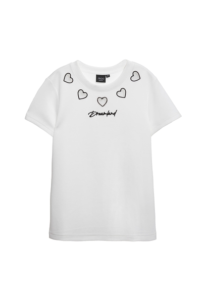 簍空愛心繡花上衣