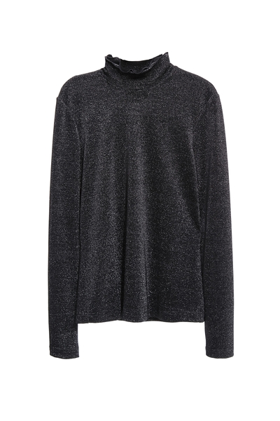 光澤月光灰單品上衣