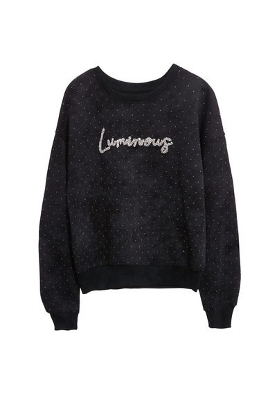 仿舊洗水閃光衛衣