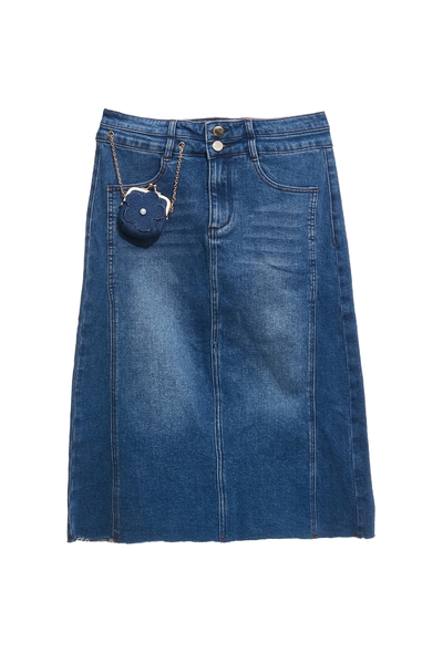 附復古錢包牛仔裙