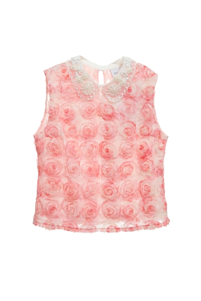 奢華粉玫瑰造型上衣