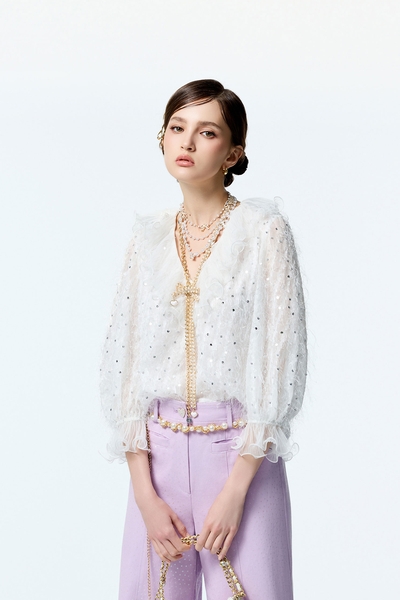 閃亮睫毛造型上衣