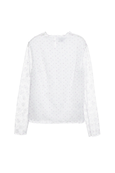 漿果梅子色小花上衣