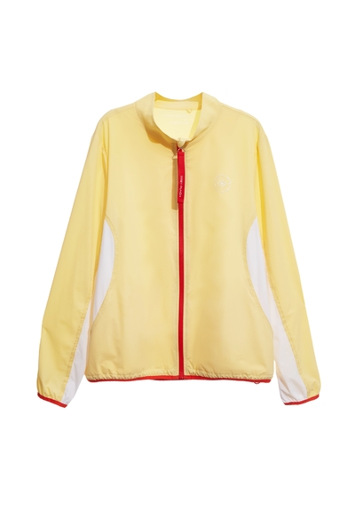 彩虹衣膠原蛋白拼色外套